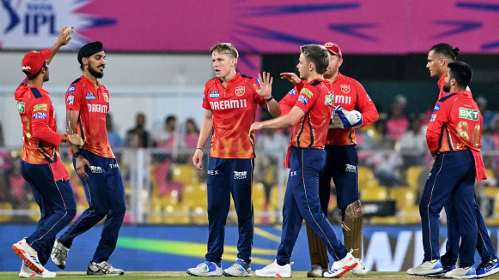 PBKS suffer massive blow after consolation victory against RR, 2 star players including Sam Curran leave IPL 2024 Punjab Kings' players celebrate the dismissal of RR captain Sanju Samson during their IPL 2024 clash on May 15. (Getty)