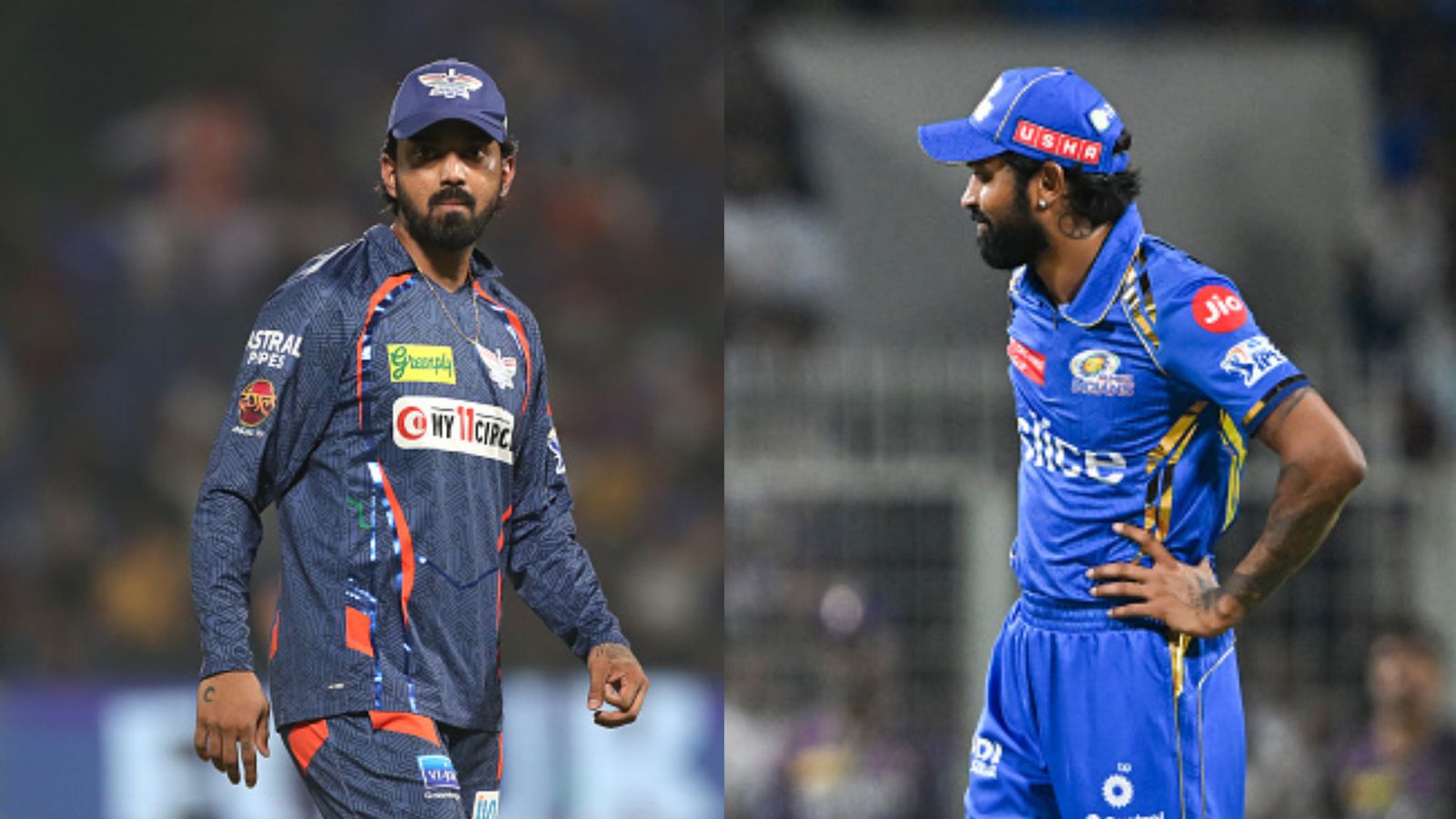 IPL 2024, MI vs LSG Live Streaming: When and where to watch Mumbai Indians vs Lucknow Super Giants’ match online? LSG skipper KL Rahul (left) and MI captain Hardik Pandya in this frame. (Getty)