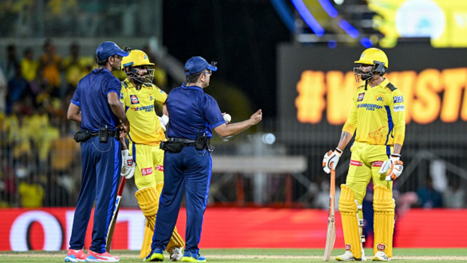 Ruturaj Gaikwad's captaincy on the line? Irfan Pathan drops 'Jadeja' warning ahead of RCB vs CSK's decisive clash Chennai Super Kings' Ravindra Jadeja (R) speaks with umpires after his dismissal as captain Ruturaj Gaikwad (2L) watches during their IPL 2024 clash against Rajasthan Royals on May 12. (Getty)