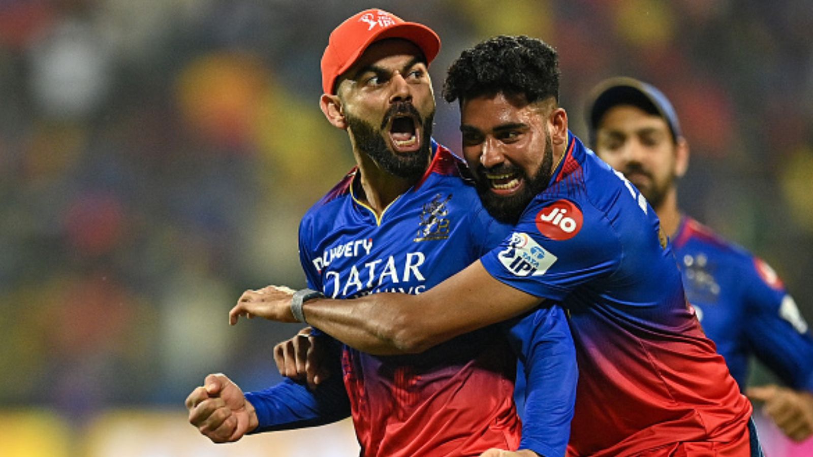 Revealed: Who will RCB lock horns with in IPL 2024's Eliminator if match between RR and KKR gets washed out? RCB's Virat Kohli (left) and Mohammed Siraj in this frame. (Getty)