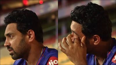 'The moment my family called, we broke down': RCB spinner Swapnil Singh breaks down recalling the auction ahead of playoffs clash RCB's Swapnil Singh tries to hold back tears (Screengrab: RCB, X)