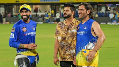'I am....not Shahid Afridi': CSK legend's stunning remark on coming out of retirement Ravindra Jadeja, Suresh Raina and MS Dhoni in frame (Getty)