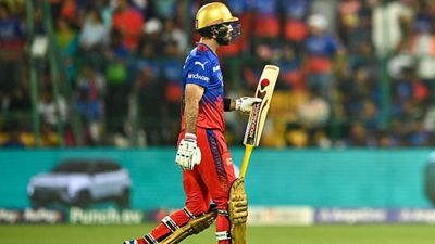 RR vs RCB: Glenn Maxwell equals Dinesh Karthik's all-time unwanted record in IPL after being dismissed by R Ashwin RCB's star batter Glenn Maxwell in this frame. (Getty)