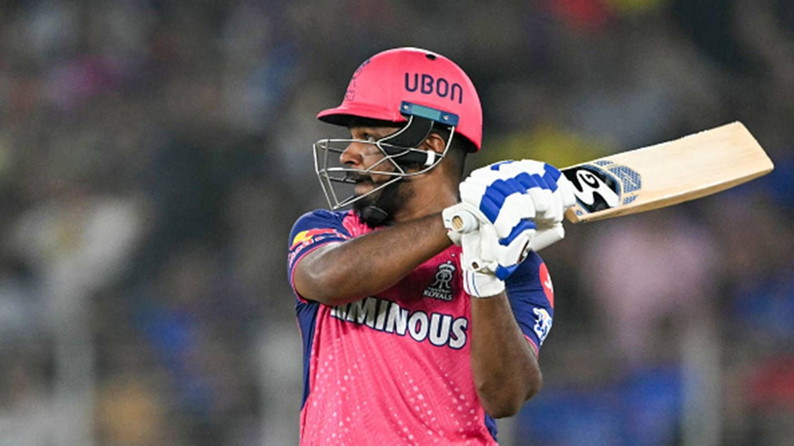 Sanju Samson on the verge of breaking legendary Shane Warne's 13-year-old captaincy record for Rajasthan Royals Sanju Samson plays a shot against Royal Challengers Bengaluru (Getty Images)
