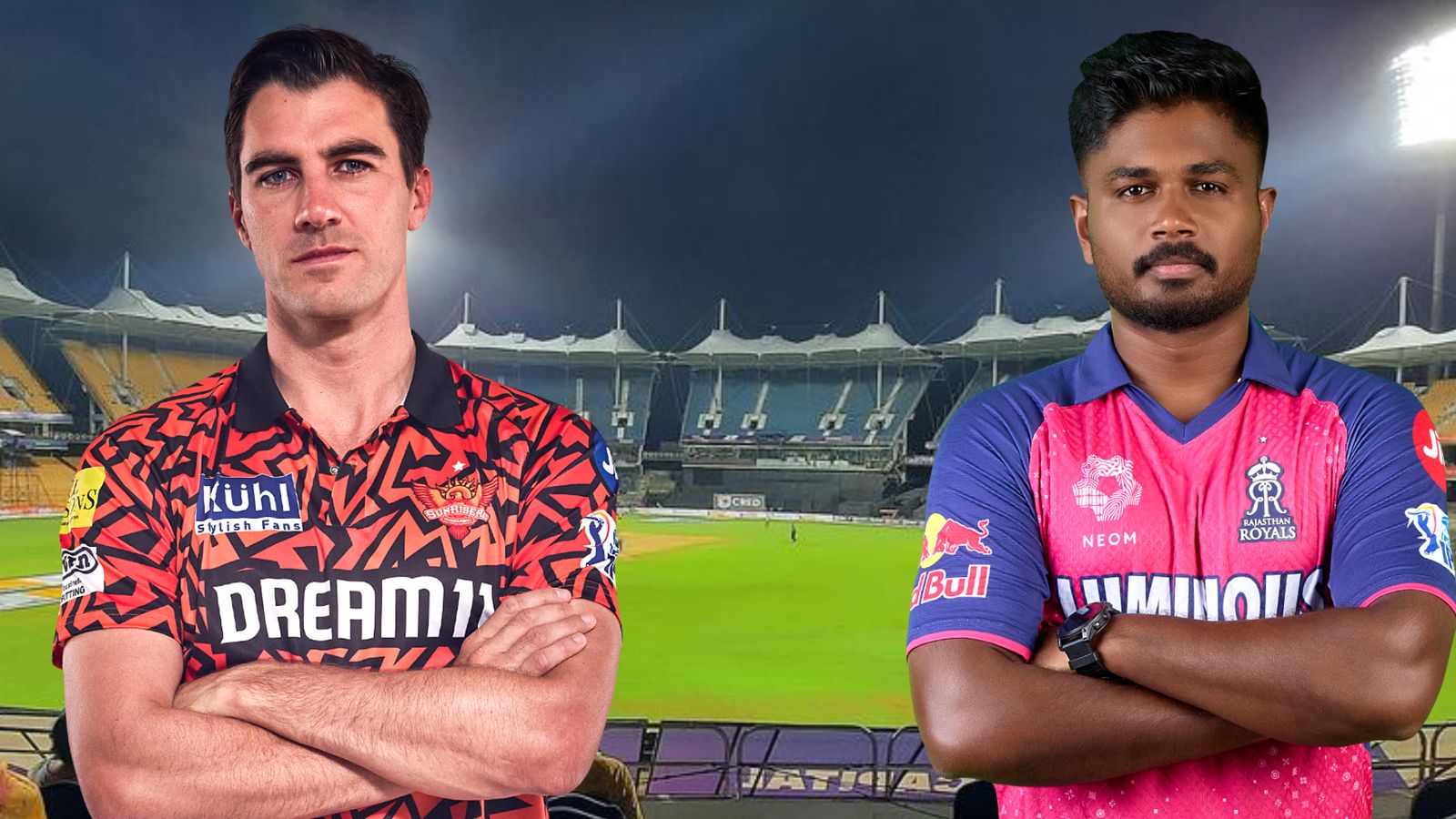 IPL 2024 Qualifier 2, SRH vs RR: Pat Cummins makes two big changes in Hyderabad's fold against Rajasthan; know playing XIs of both teams SRH captain Pat Cummins (left) and RR skipper Sanju Samson in this frame. (Getty)