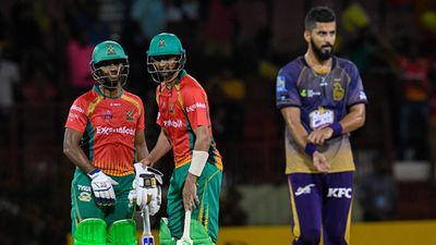 'We are going to try to eat whoever comes in our way': Pakistan-born former KKR pacer after USA win T20I series against Bangladesh USA's Ali Khan during CPL clash against Nicholas Pooran and Shoaib Malik (File Photo: Getty Images)