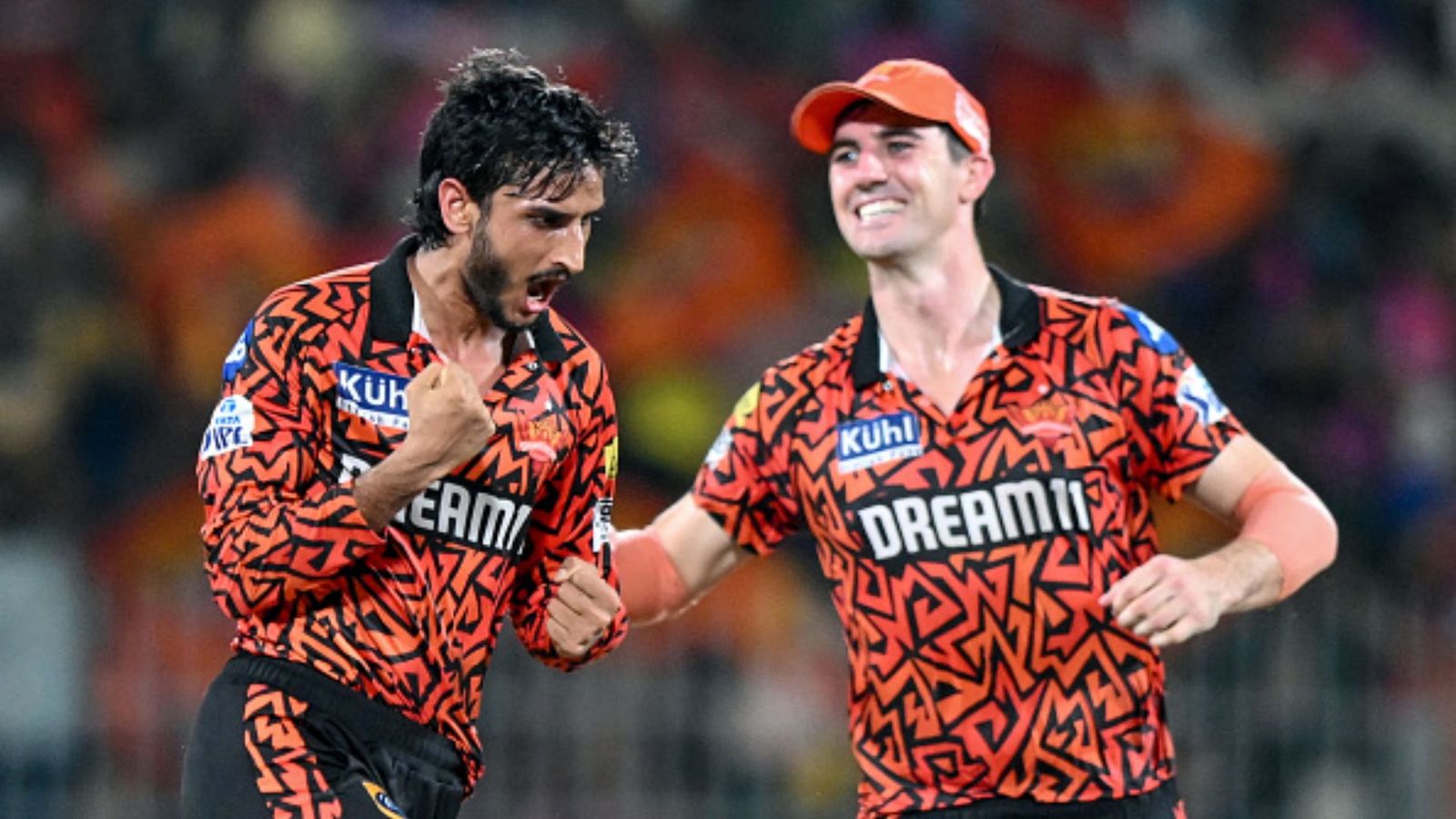 Shahbaz Ahmed reveals why Sunrisers Hyderabad did not celebrate big win over Rajasthan Royals in Qualifier 2 Shahbaz Ahmed and Pat Cummins in frame (Getty)