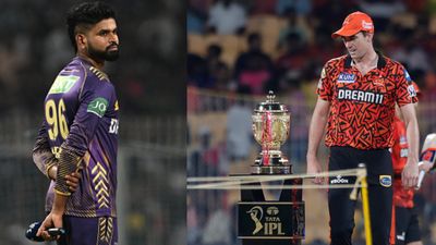 KKR vs SRH, IPL 2024 Final Live Streaming: When and where to watch Kolkata Knight Riders vs Sunrisers Hyderabad's ultimate clash online? KKR skipper Shreyas Iyer (left) and SRH captain Pat Cummins in this frame. (Getty)