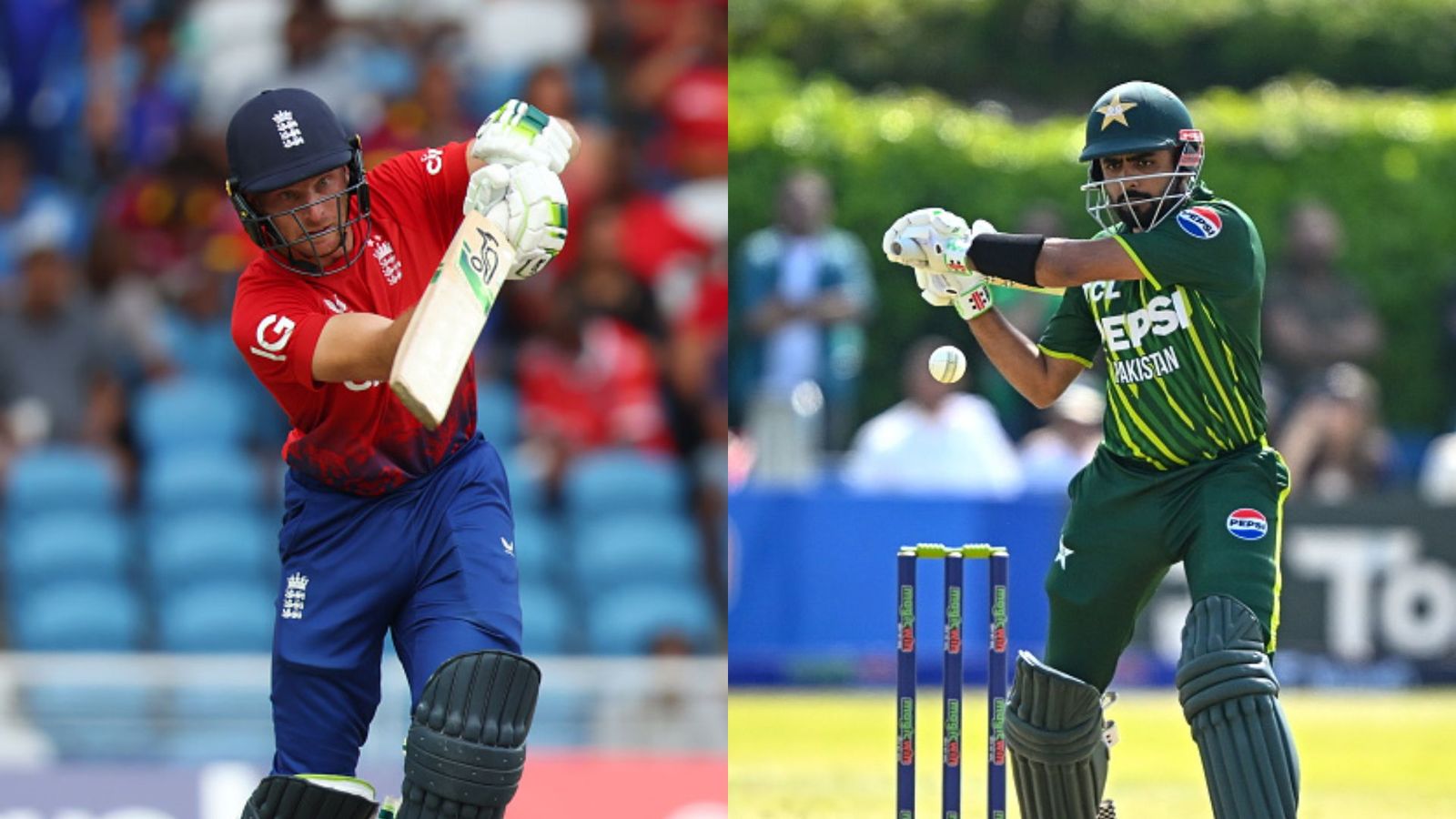 ENG vs PAK 3rd T20I Live Streaming: When and where to watch England vs Pakistan match online? Jos Buttler and Babar Azam in frame (Getty)