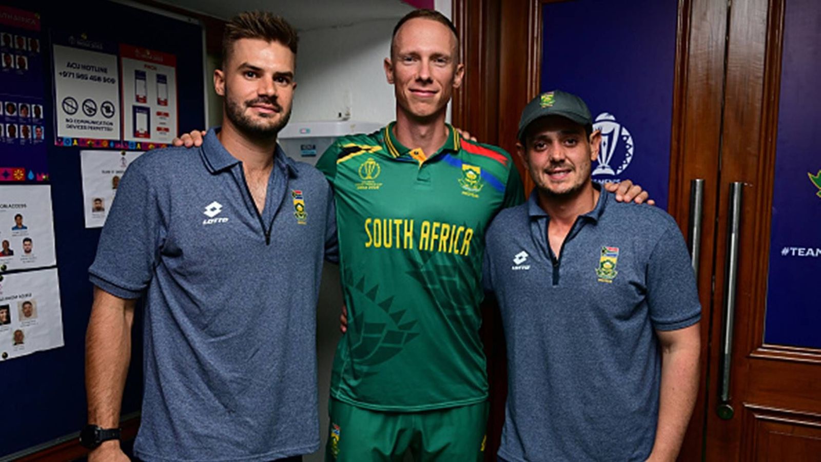 'You can chat all you want, you have to deliver in the middle': South Africa captain lashes out at teammates after 0-3 series loss vs West Indies Aiden Markram, Rassie van der Dussen and Quinton de Kock during ODI World Cup 2023 (File Photo: Getty Images)