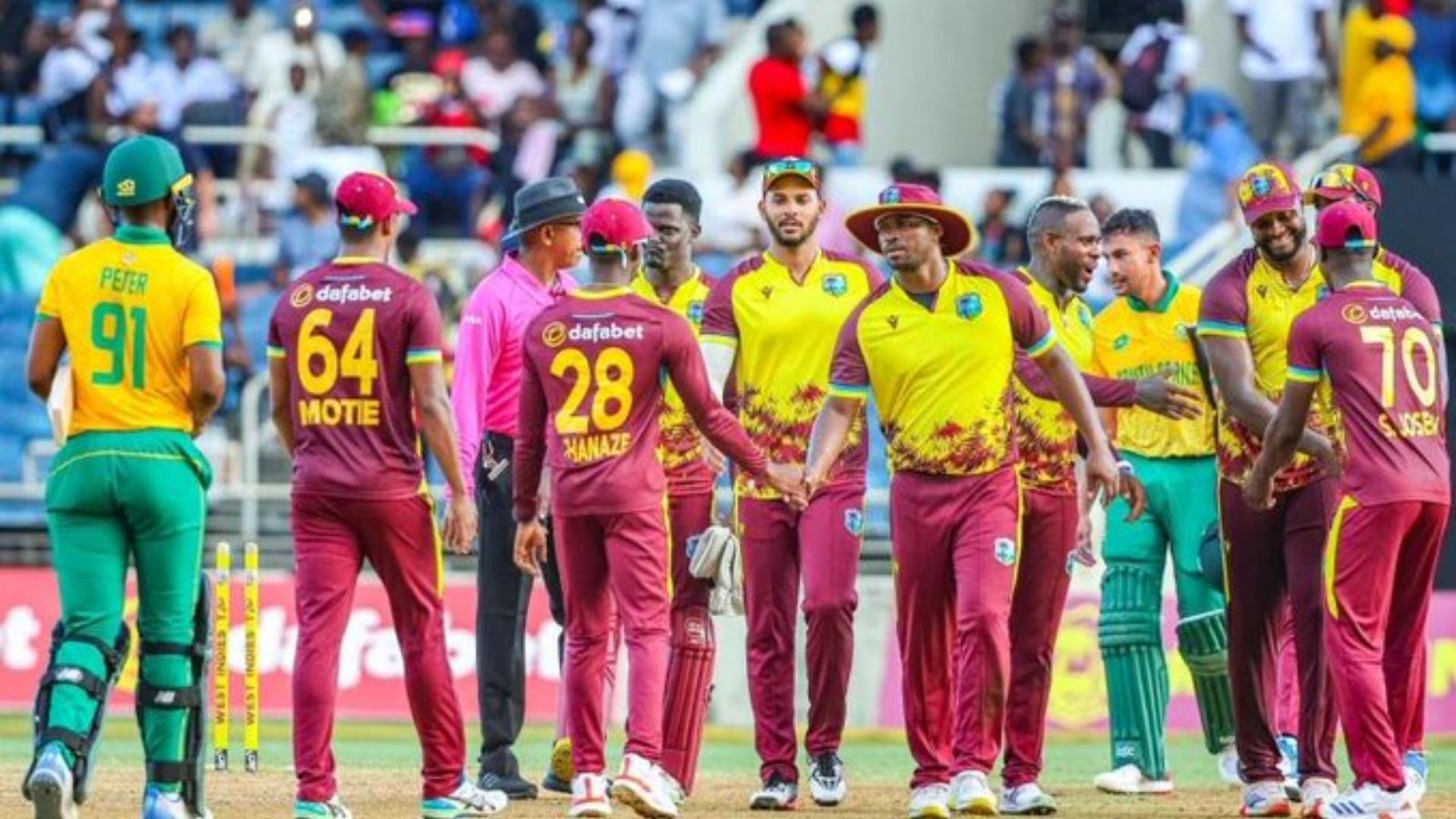 'Have been taught a lesson': Rassie van der Dussen slams South Africa for clean sweep loss against West Indies ahead of T20 World Cup 2024 WI beat SA in the third T20I (Getty)