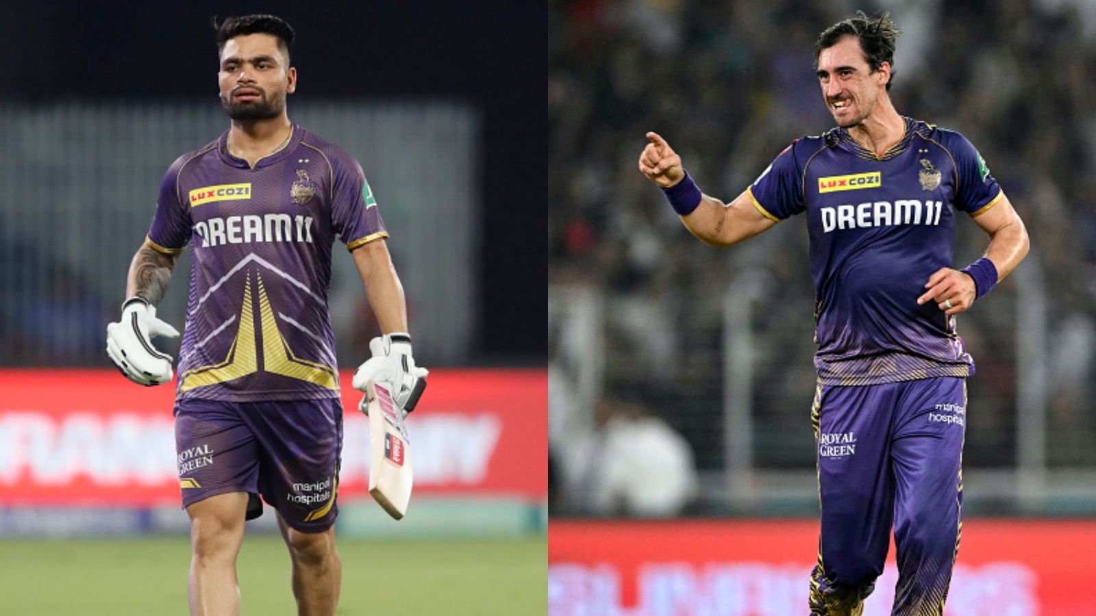 'I should have received this much money': Rinku Singh speaks on KKR's salary difference between him and Mitchell Starc Rinku Singh and Mitchell Starc in frame (Getty)