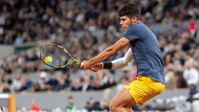 French Open 2024: Carlos Alcaraz survives big scare against 176 ranked Dutch player in second round Carlos Alcaraz in frame (Getty)