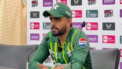 'When we don't select a player, you ask us why': Babar Azam's shocking reply to journalist's question on Azam Khan's selection Babar Azam in frame (Twitter screen grab)