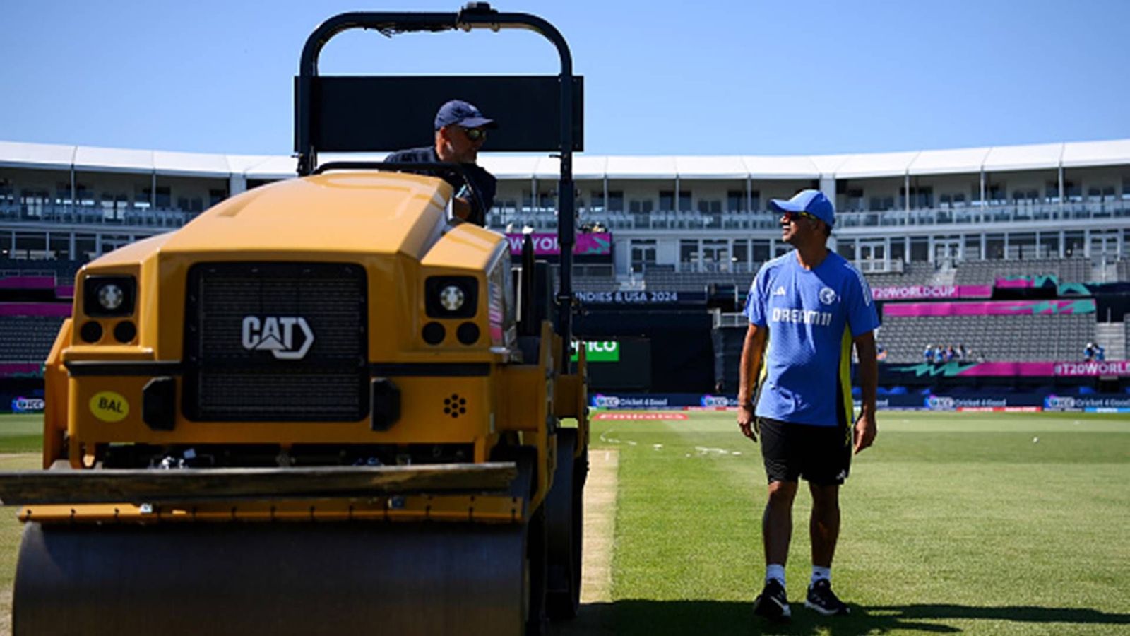 'I don't think I'll be able to re-apply': Rahul Dravid confirms he won't coach Indian team after T20 World Cup 2024 Rahul Dravid at Nassau County International Cricket Stadium, New York (Getty Images)