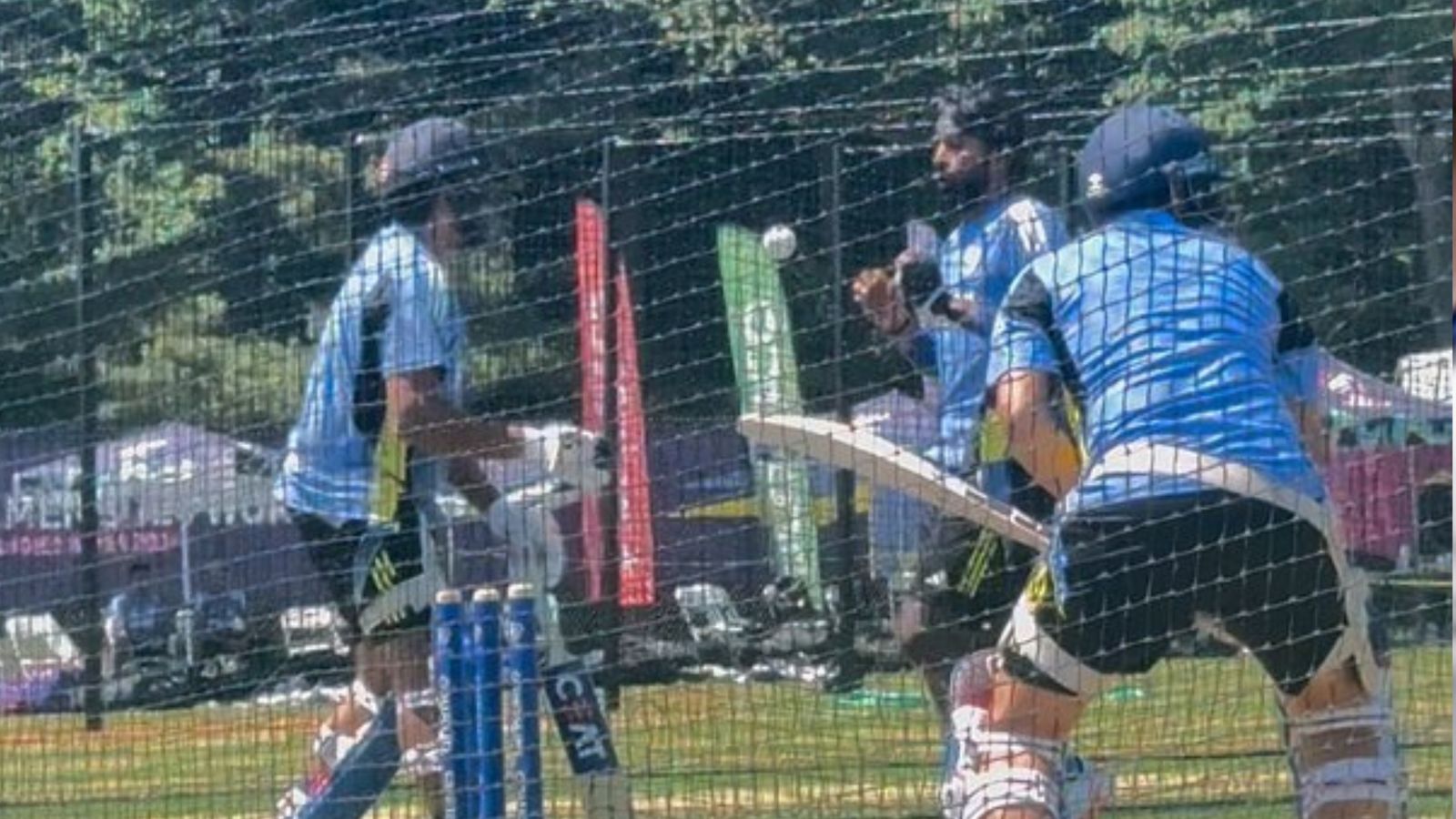 Rohit Sharma, Hardik Pandya put rift rumours to rest, re-unite in fiery nets session ahead of India's T20 World Cup opener vs Ireland Hardik Pandya was seen bowling to Rohit Sharma during India's nets session. (X-Vimal Kumar)