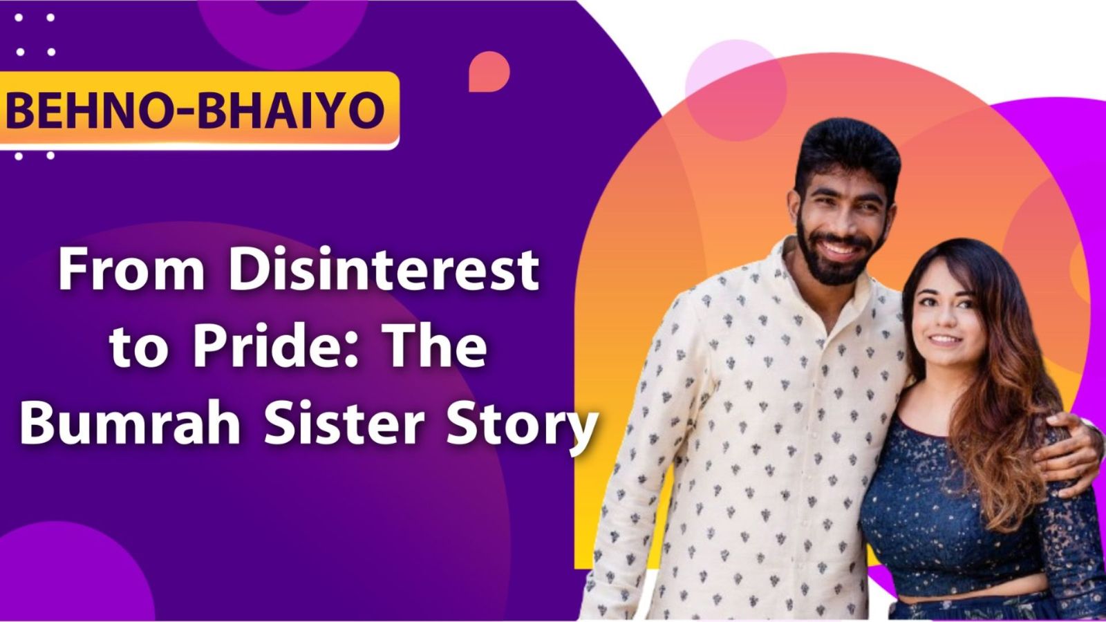 Behno-Bhaiyo: From not liking cricket to her brother becoming India's pace legend; Who is Jasprit Bumrah's sister? Jasprit Bumrah with his sister Juhika