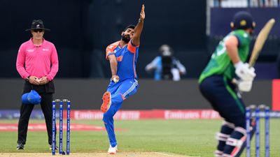 IND vs IRE: Jasprit Bumrah shatters Bhuvneshwar Kumar's World Record with impressive spell vs Ireland in India's T20 World Cup opener India's Jasprit Bumrah in action during the T20 World Cup World Cup match against Ireland at Nassau County International Cricket Stadium on June 5. (Getty)