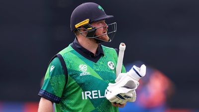 IND vs IRE: Captain Paul Stirling blames toss result for Ireland's batting collapse against India after eight-wicket loss Ireland opener Paul Stirling departs for a single-digit score (Getty Images)