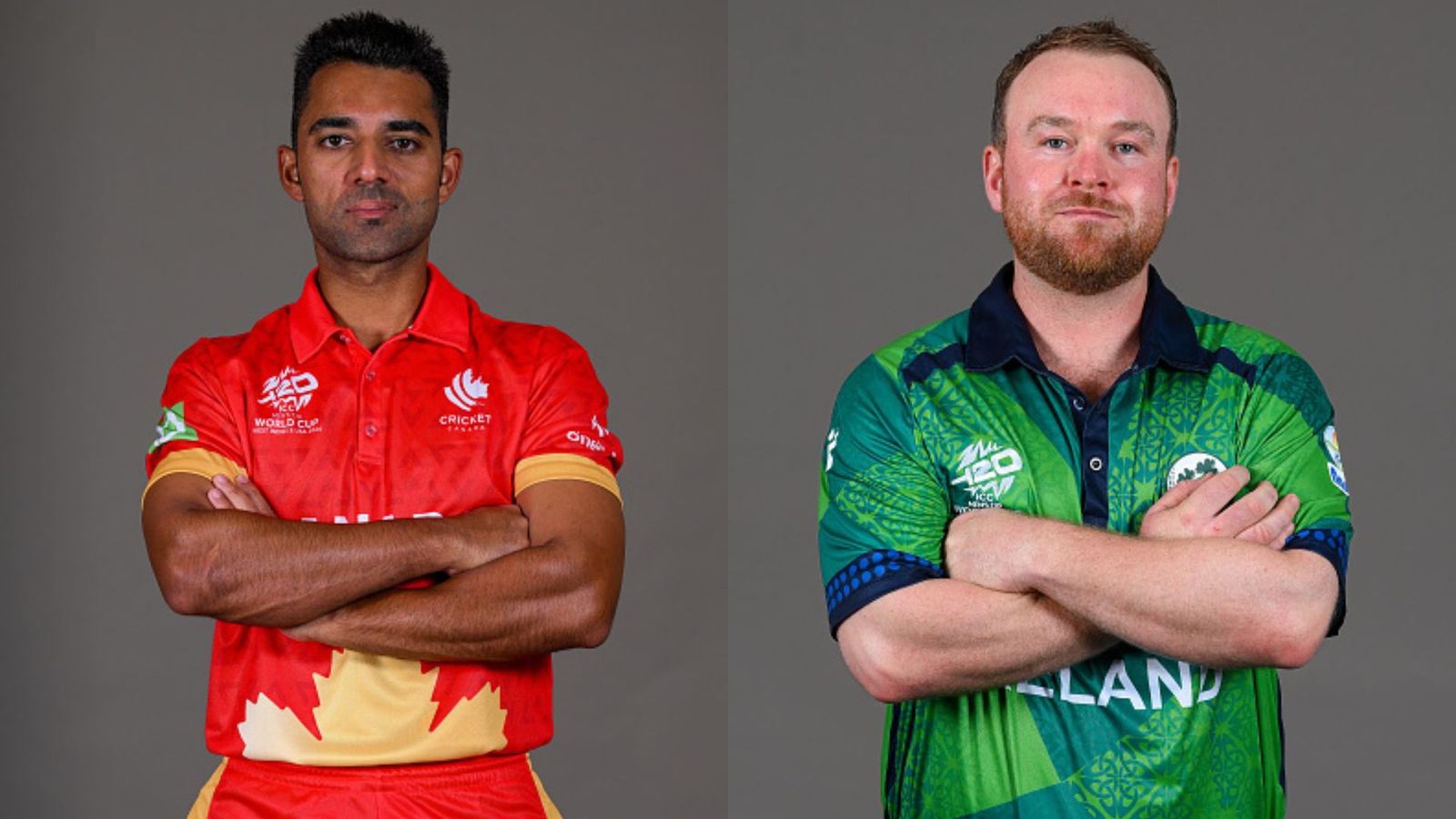 CAN vs IRE, T20 World Cup 2024 Live Streaming: When and where to watch Canada vs Ireland clash online? Saad Bin Zafar and Paul Stirling in frame (Getty)
