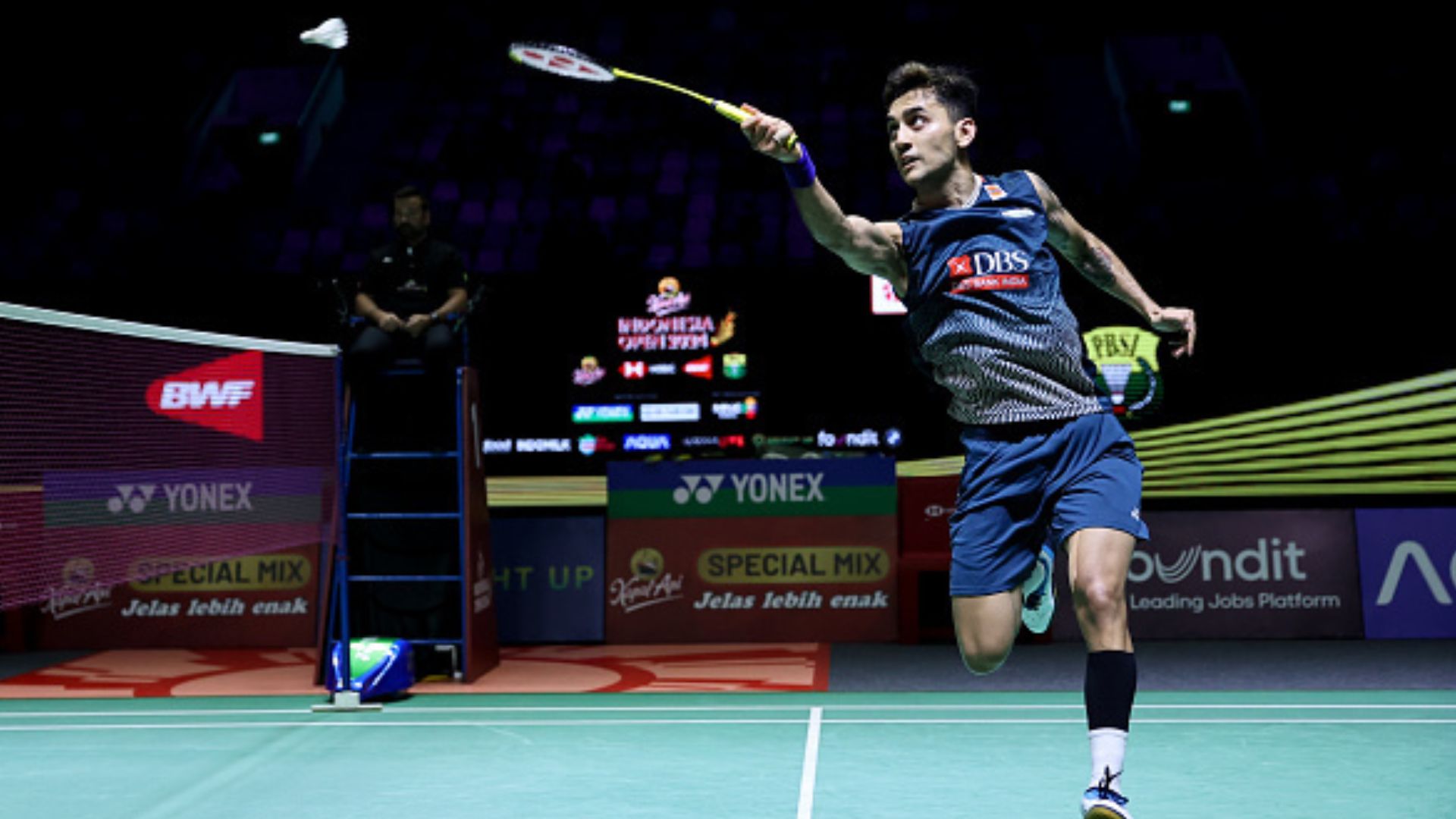 Lakshya Sen knocked out of Indonesia Open after quarterfinal loss as India's campaign comes to a halt India's Lakshya Sen competes against Anders Antonsen of Denmark in the Mens Singles Quarter Finals match during Indonesia Open 2024 at Istora Senayan on June 7. (Getty)
