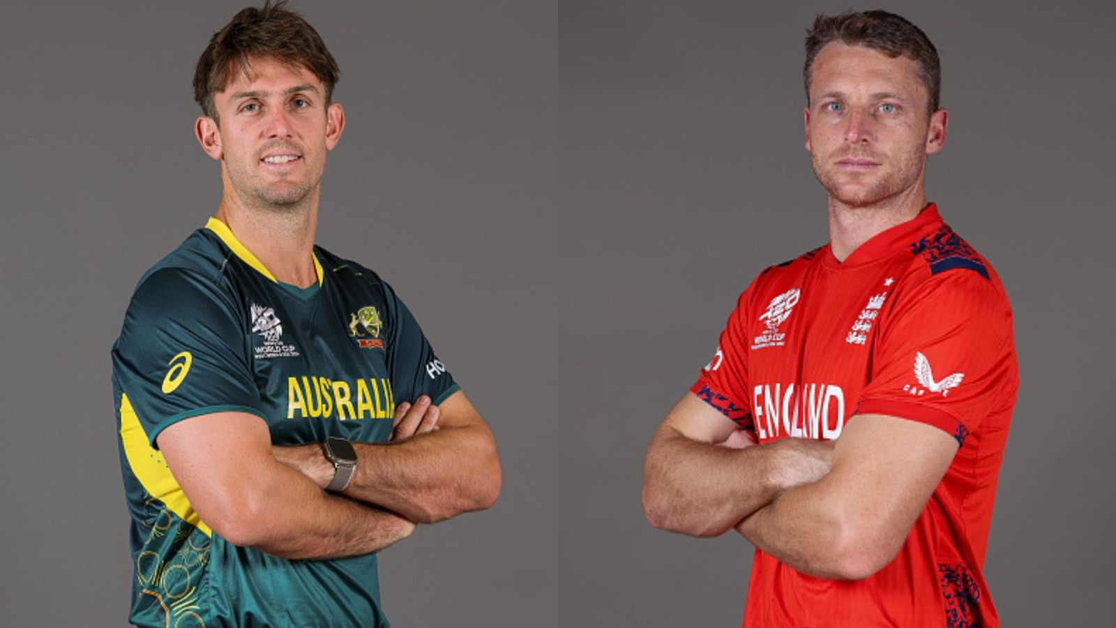 Australia vs England T20 World Cup 2024 live steaming: How to watch AUS vs ENG clash in USA, Canada and India? Mitchell Marsh and Jos Buttler in frame (Getty)