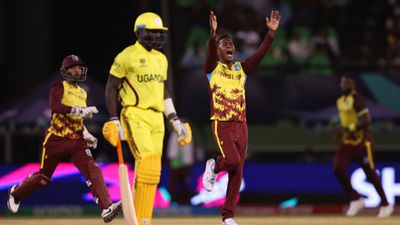 WI vs UGA: 39 ALL OUT, Uganda level decade-long T20 World Cup record with embarrassing loss against West Indies WI beat UGA by 134 runs (Getty)