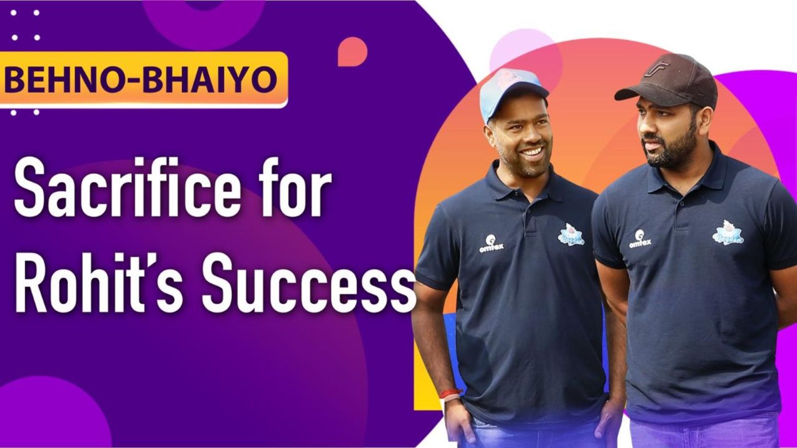 Behno-Bhaiyo : Meet Rohit Sharma's lookalike younger brother: The man who quit his job on Hitman's request Rohit Sharma with younger brother Vishal