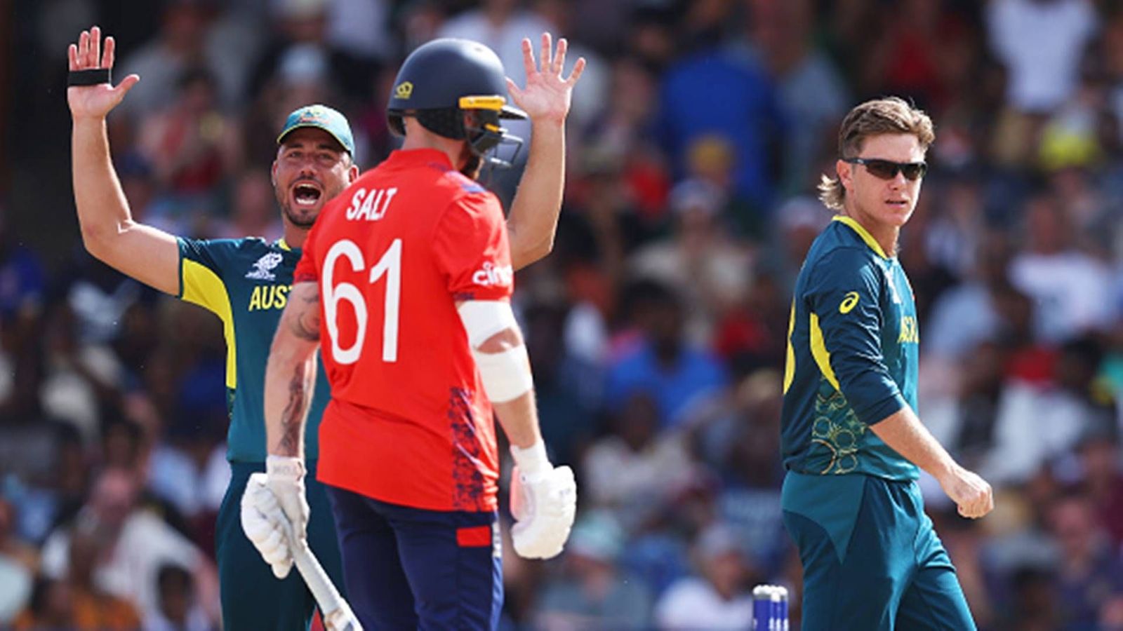 Adam Zampa says pulling out of IPL was the best thing for him after dismissing KKR and Rajasthan Royals openers Adam Zampa reacts after taking Phil Salt's wicket (Getty Images)