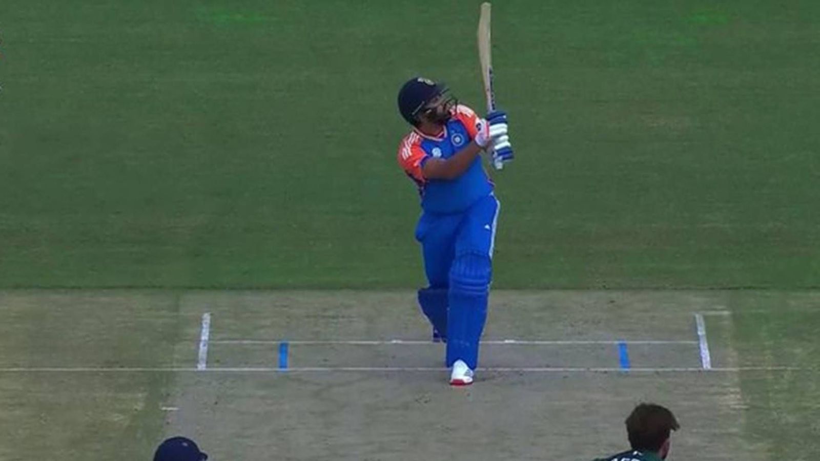 Rohit Sharma breaks Shaheen Afridi's first over clean sheet record in T20 World Cups with a massive six; watch video Rohit Sharma flicks Shaheen Afridi for a six (Screengrab: X)