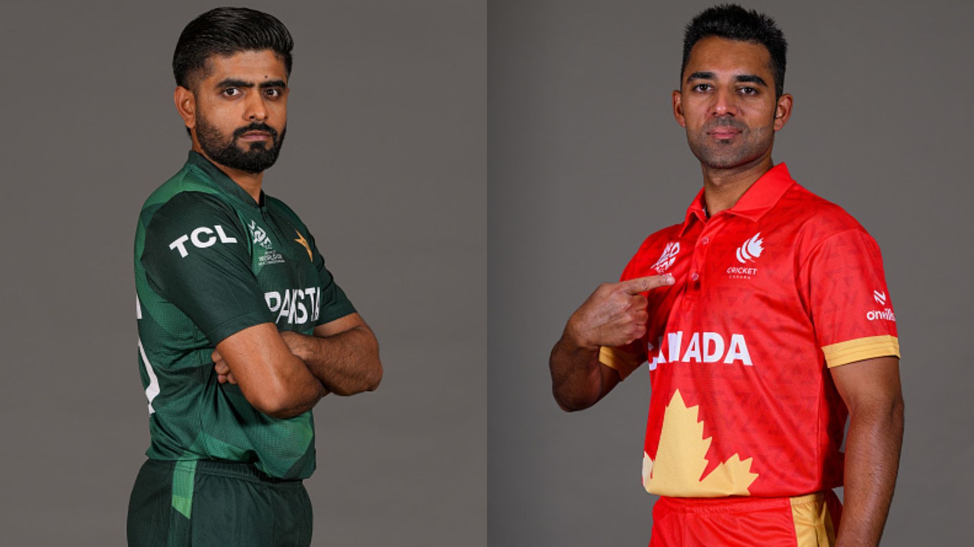 PAK vs CAN, T20 World Cup 2024 Live Streaming: When and where to watch Pakistan vs Canada clash online? Babar Azam and Saad bin Zafar in frame (Getty)