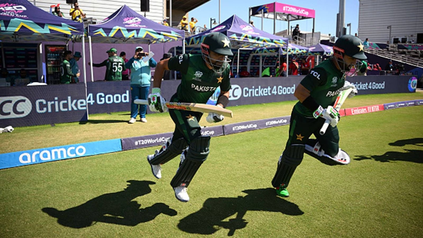 PAK vs CAN: Mohammad Rizwan, Babar Azam set to join elite list of Pakistan batters in T20 World Cups Babar Azam and Mohammad Rizwan entering the ground (Getty Images)