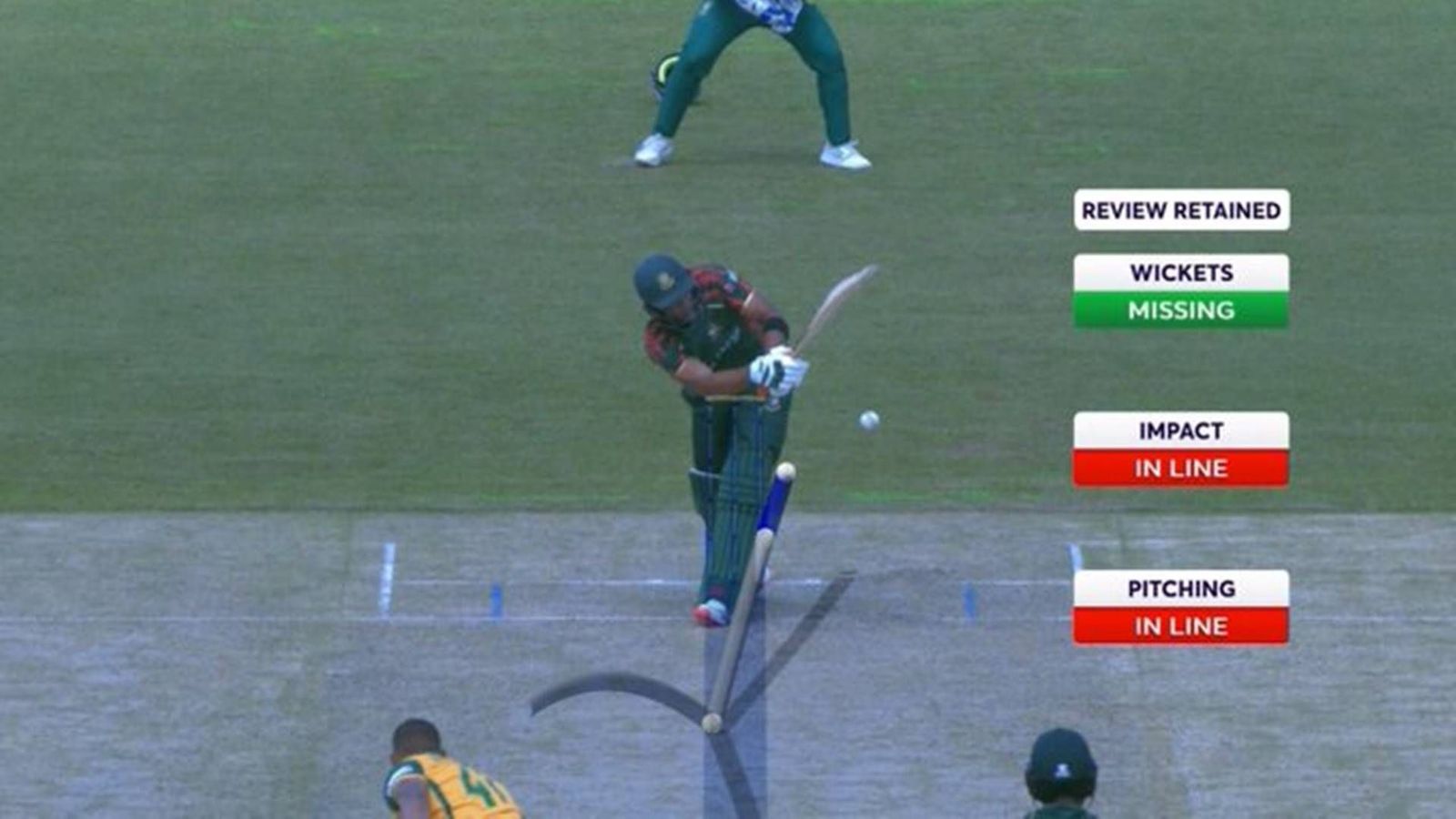 Wasim Jaffer reveals how umpire's wrong decision and ICC's DRS rule led to Bangladesh's narrow defeat to South Africa Mahmudullah successfully reviewed an lbw call in the run chase against South Africa (Screengrab: X)