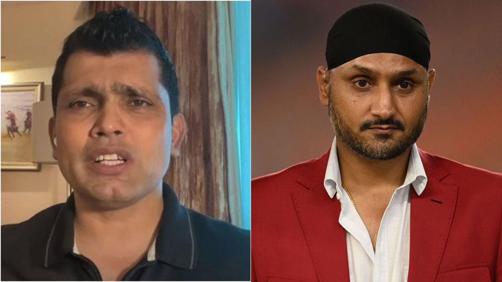 Kamran Akmal apologises to Arshdeep Singh and Sikh community after Harbhajan Singh slammed PAK cricketer for racist remarks Kamran Akmal and Harbhajan Singh in frame (Twitter and Getty)
