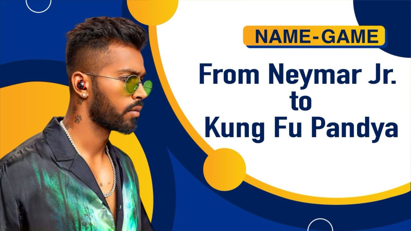 Name-Game : From Neymar Jr. to Kung Fu Pandya, the many nicknames of the Mumbai Indians all-rounder Indian all-rounder Hardik Pandya in frame