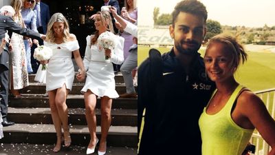 England cricketer who proposed Virat Kohli marries lesbian partner in beautiful ceremony - See Pics Engalnd cricketer Danielle Wyatt ties knot with lesbian partner (Twitter)