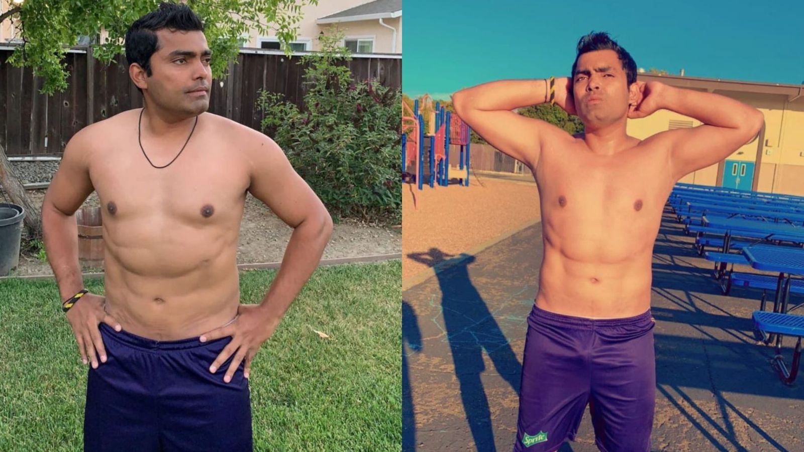 Ex-PAK cricketer Umar Akmal writes wrong spelling of 'cricket' while posting shirtless picture on social media Umran Akmal in frame (Twitter)