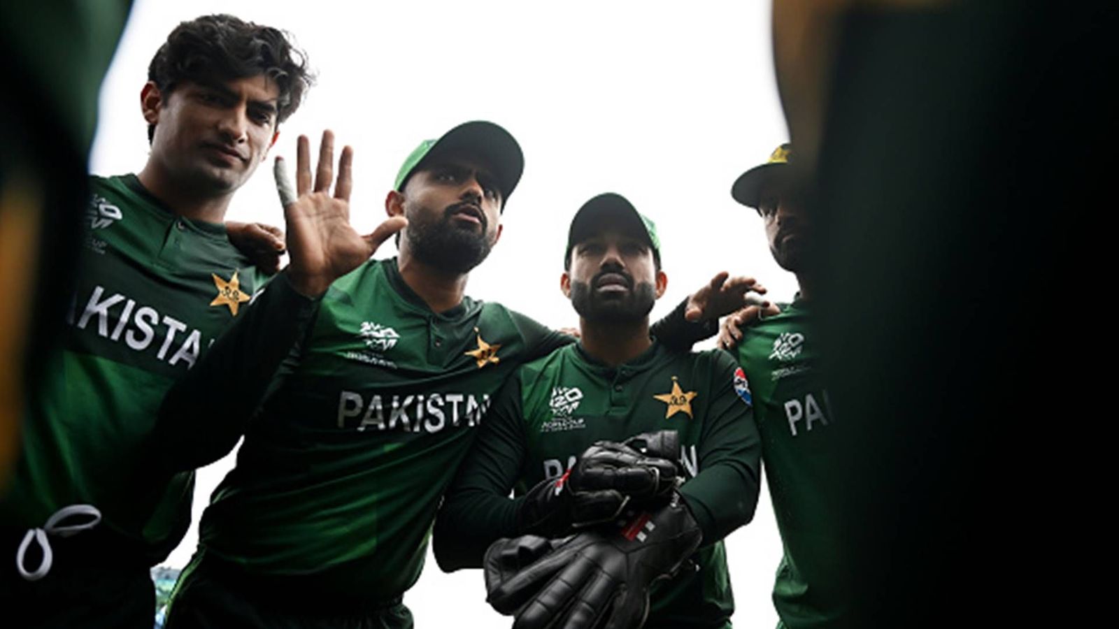 Babar Azam drops under-performing all-rounder for must-win clash against Canada; check playing XIs here Babar Azam talking to players during the huddle (Getty Images)