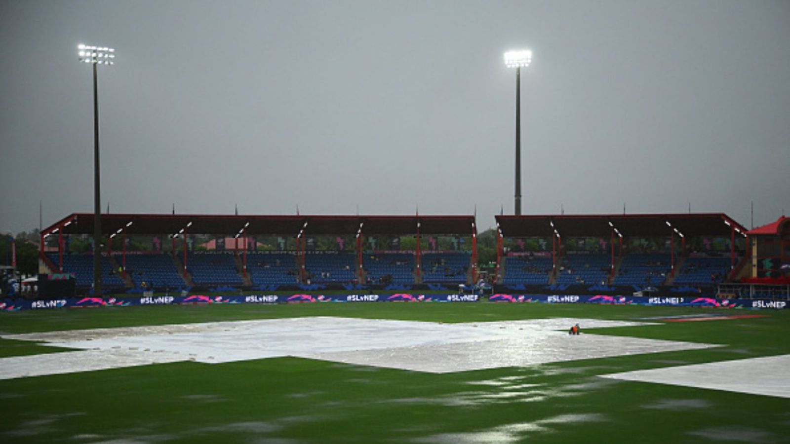 SL vs NEP: Heavy rain ends Sri Lanka's journey in T20 World Cup 2024, South Africa become first team to reach Super 8 SL vs NEP abandoned due to rain (Getty)
