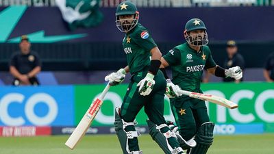 Babar Azam moves up, Mohammad Rizwan slips in ICC T20I batter rankings amidst criticism; Pakistan drop to 7th spot after two losses Babar Azam and Mohammad Rizwan running between the wickets (Getty Images)