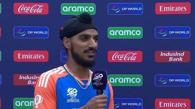 Arshdeep Singh reveals why he wasn't happy with his performance despite 3 wickets in first 2 matches of T20 World Cup 2024 Arshdeep Singh in the post-match presentation (Screengrab: X)