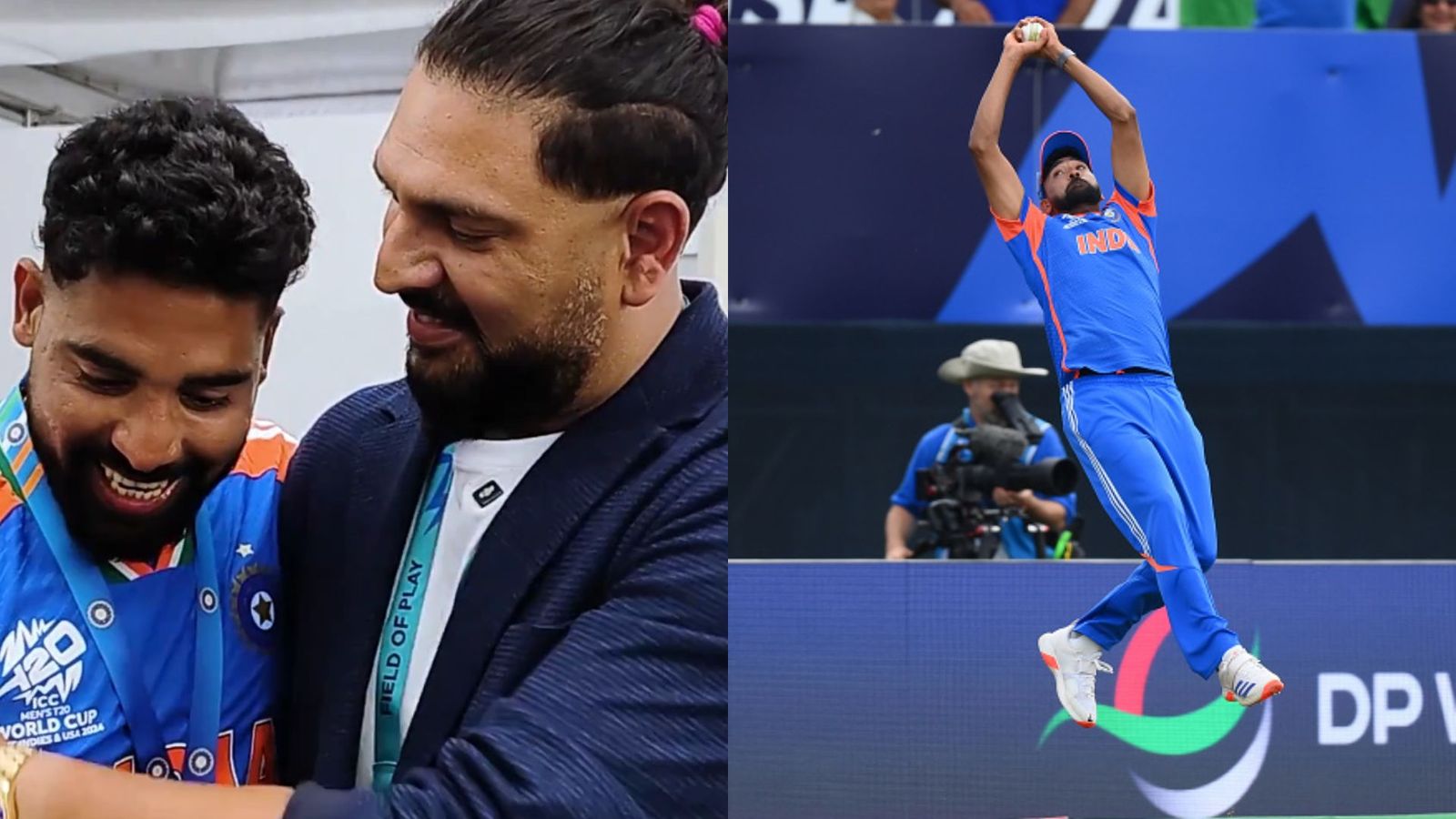 T20 World Cup 2024: Yuvraj Singh returns to Indian dressing room to give special award to Mohammed Siraj after IND vs USA clash T20 World Cup 2024: Yuvraj Singh returns to Indian dressing room to give special award to Mohammed Siraj after IND vs USA clash