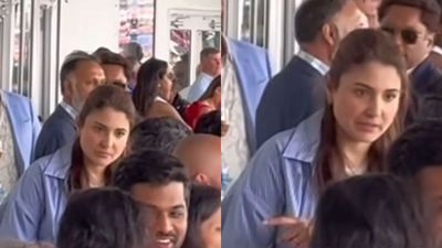 WATCH - Anushka Sharma involved in heated argument during India vs Pakistan T20 World Cup 2024 clash Anushka Sharma (x screengrab)