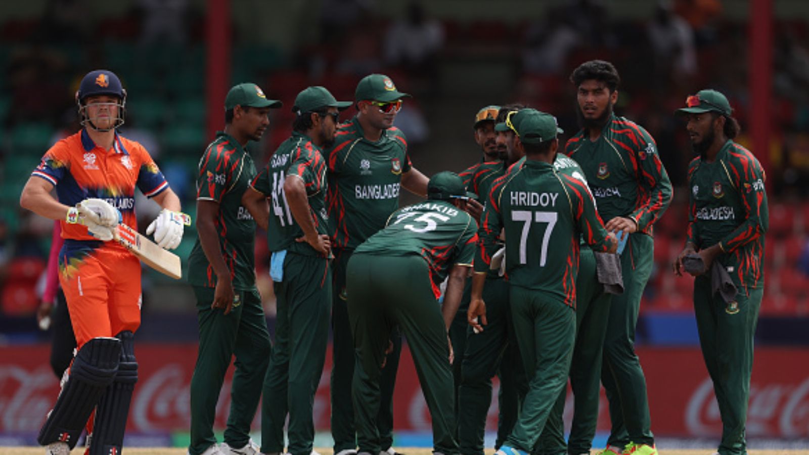 T20 World Cup: Shakib's batting gem coupled with Rishad's spin wizardry help Bangladesh knock out Sri Lanka with emphatic win over Netherlands T20 World Cup: Shakib's batting gem coupled with Rishad's spin wizardry help Bangladesh knock out Sri Lanka with emphatic win over Netherlands