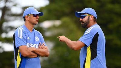 Rohit Sharma on cusp of achieving massive milestone heading into India vs Canada T20 World Cup clash, set to surpass coach Rahul Dravid India captain Rohit Sharma (right) and head coach Rahul Dravid in this frame. (Getty)