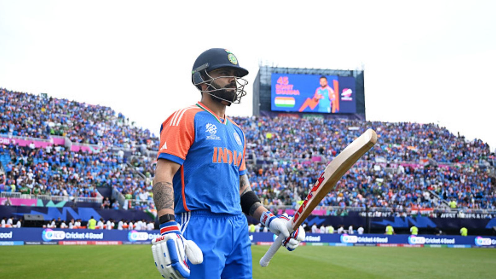 'Virat Kohli is my favourite for...': Pakistan-born Canada captain ahead of T20 World Cup clash against India Former India skipper Virat Kohli in this frame. (Getty)
