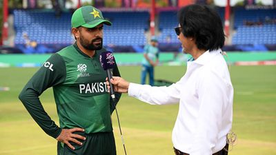 Babar Azam opens up on possibility of losing captaincy after Pakistan's early T20 World Cup 2024 exit, says 'When I go back...' Babar Azam at the coin toss (Getty Images)