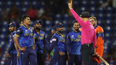 Sri Lanka outclass Netherlands to register their biggest win in T20 World Cup since 2007 before heading home Sri Lanka players celebrate their comprehensive win over Netherlands (Getty Images)