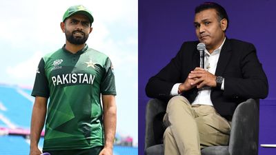 'Doesn’t deserve a place in T20 team': Virender Sehwag's no-nonsense verdict on Babar Azam after Pakistan's embarrassing exit from T20 World Cup 2024 Babar Azam and Virender Sehwag in frame (Getty)