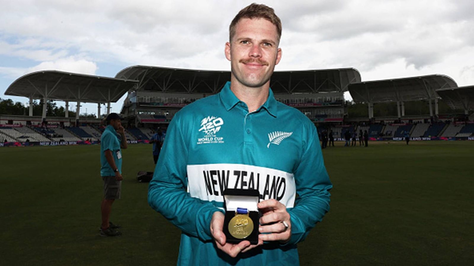 Lockie Ferguson takes a dig at pitches used in IPL 2024 after bowling 4 maiden overs in record-breaking spell Lockie Ferguson after being named 'Player of the match' against PNG (Getty Images)